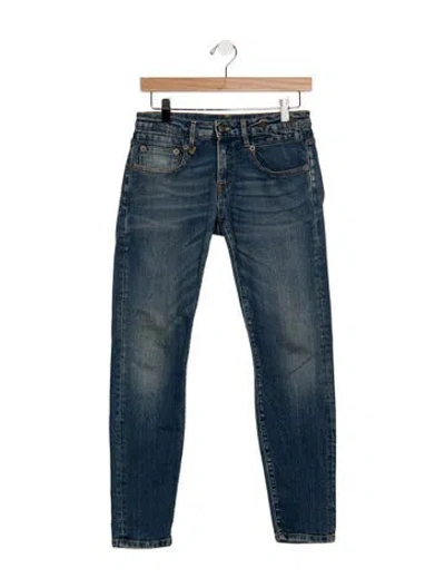 Pre-owned R13 Mid-rise Skinny Leg Jeans In Blue