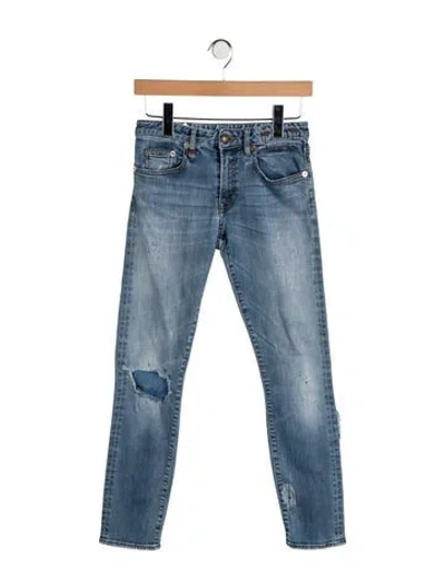 Pre-owned R13 Mid-rise Skinny Leg Jeans In Blue