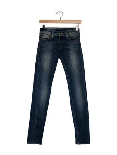 Pre-owned R13 Mid-rise Skinny Leg Jeans In Blue