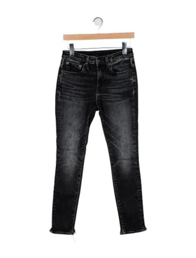 Pre-owned R13 Mid-rise Skinny Leg Jeans In Gray