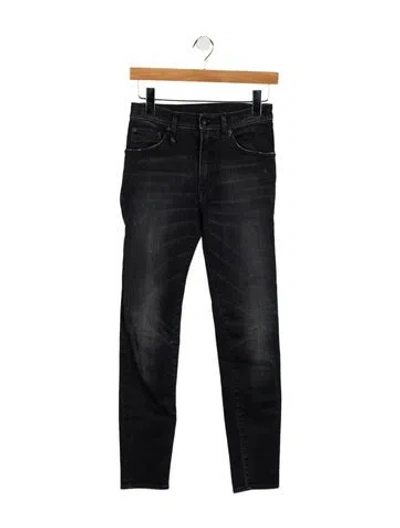 Pre-owned R13 Mid-rise Skinny Leg Jeans In Gray