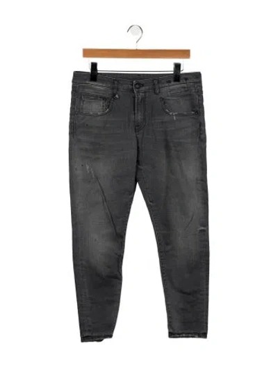 Pre-owned R13 Mid-rise Skinny Leg Jeans In Gray