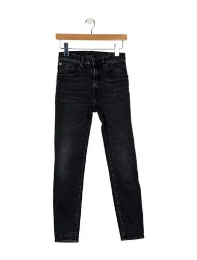 Pre-owned R13 Mid-rise Skinny Leg Jeans In Gray