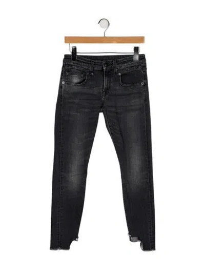 Pre-owned R13 Mid-rise Skinny Leg Jeans In Gray