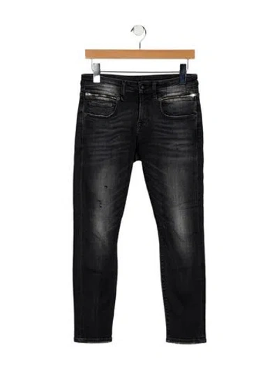 Pre-owned R13 Mid-rise Skinny Leg Jeans In Gray