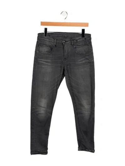 Pre-owned R13 Mid-rise Skinny Leg Jeans In Gray
