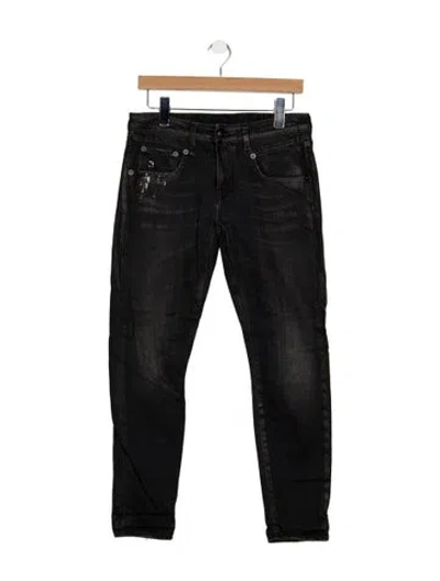 Pre-owned R13 Mid-rise Skinny Leg Jeans In Gray