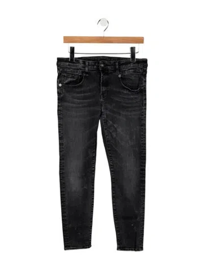 Pre-owned R13 Mid-rise Skinny Leg Jeans In Gray
