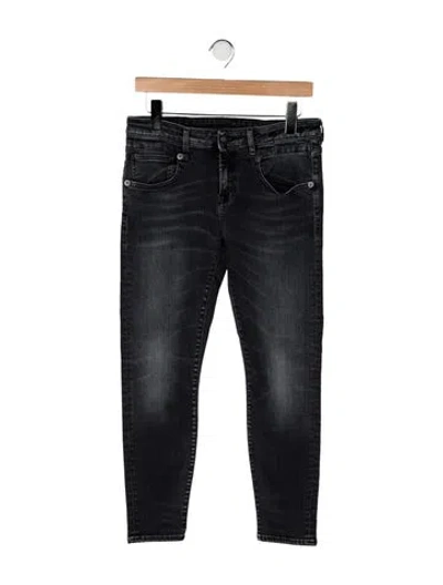 Pre-owned R13 Mid-rise Skinny Leg Jeans In Gray