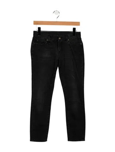 Pre-owned R13 Mid-rise Skinny Leg Jeans In Gray
