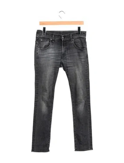 Pre-owned R13 Mid-rise Skinny Leg Jeans In Grey