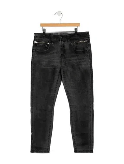 Pre-owned R13 Mid-rise Skinny Leg Jeans In Grey