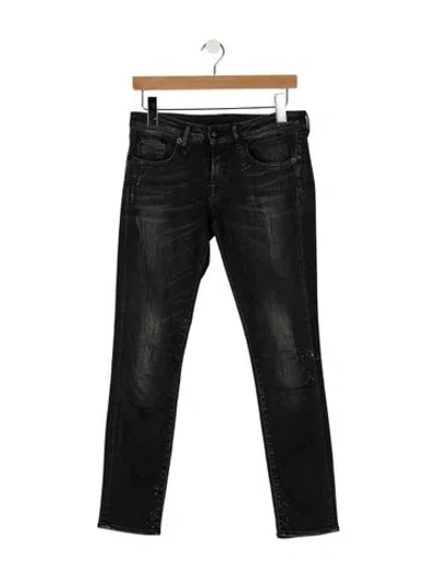 Pre-owned R13 Mid-rise Skinny Leg Jeans In Grey