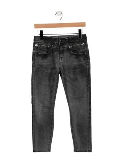 Pre-owned R13 Mid-rise Skinny Leg Jeans In Grey