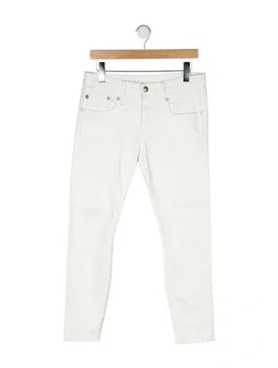 Pre-owned R13 Mid-rise Skinny Leg Jeans In Neutral