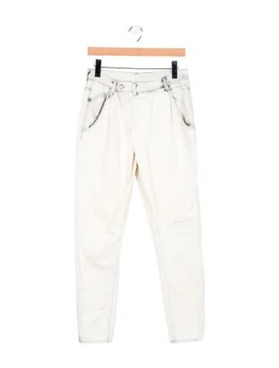 Pre-owned R13 Mid-rise Skinny Leg Jeans In Neutral