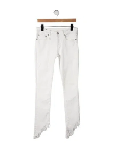 Pre-owned R13 Mid-rise Skinny Leg Jeans In Neutrals