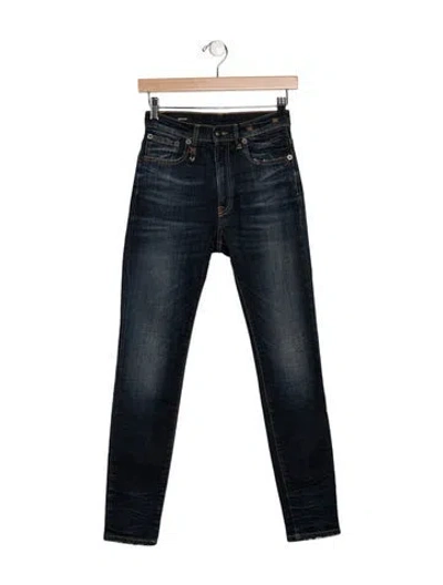 Pre-owned R13 Mid-rise Skinny Leg Jeans W/ Tags In Blue