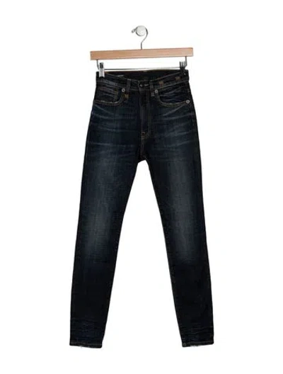 Pre-owned R13 Mid-rise Skinny Leg Jeans W/ Tags In Blue