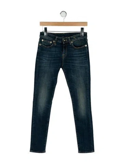 Pre-owned R13 Mid-rise Skinny Leg Jeans W/ Tags In Blue