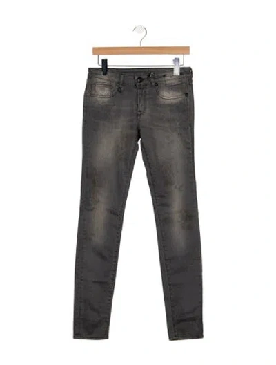 Pre-owned R13 Mid-rise Skinny Leg Jeans W/ Tags In Gray