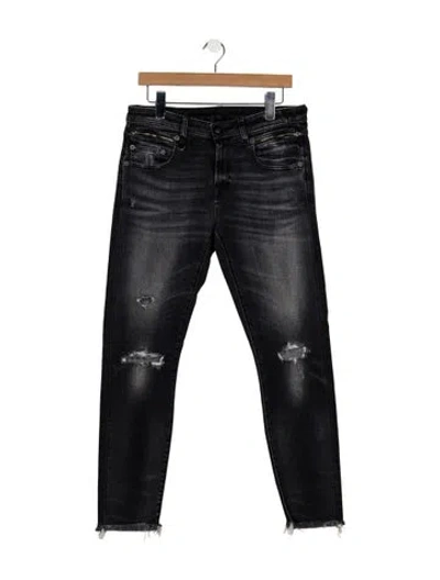 Pre-owned R13 Mid-rise Skinny Leg Jeans W/ Tags In Grey