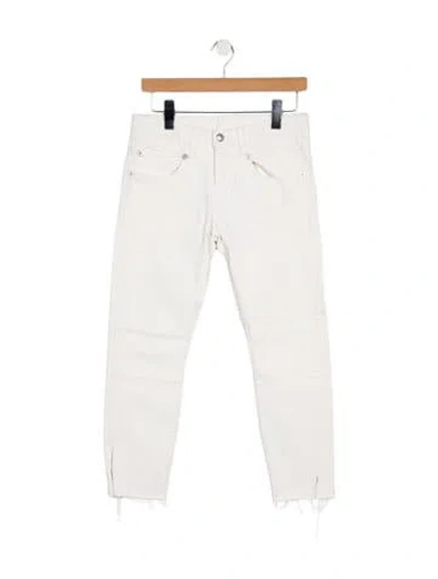 Pre-owned R13 Mid-rise Skinny Leg Jeans In White