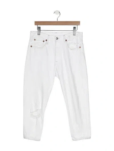 Pre-owned R13 Mid-rise Skinny Leg Jeans In White