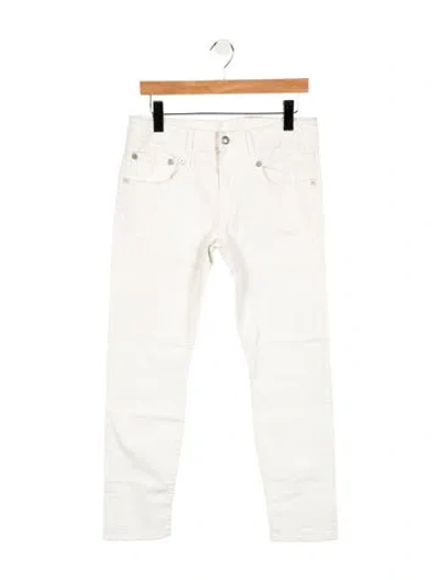 Pre-owned R13 Mid-rise Skinny Leg Jeans In White