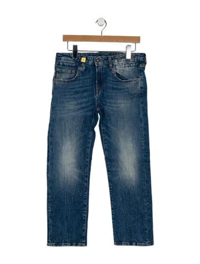 Pre-owned R13 Mid-rise Straight Leg Jeans In Blue