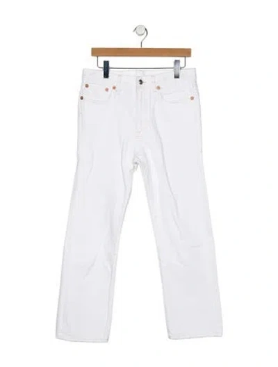 Pre-owned R13 Mid-rise Straight Leg Jeans In Blue