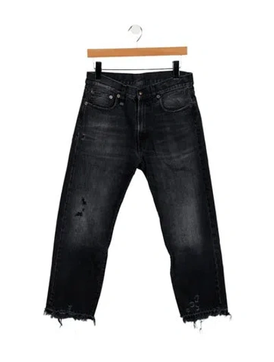 Pre-owned R13 Mid-rise Straight Leg Jeans In Blue