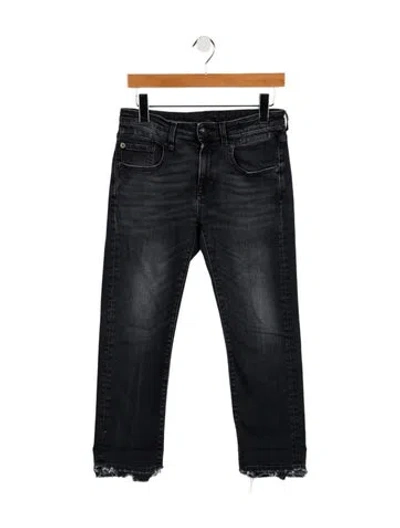 Pre-owned R13 Mid-rise Straight Leg Jeans In Blue