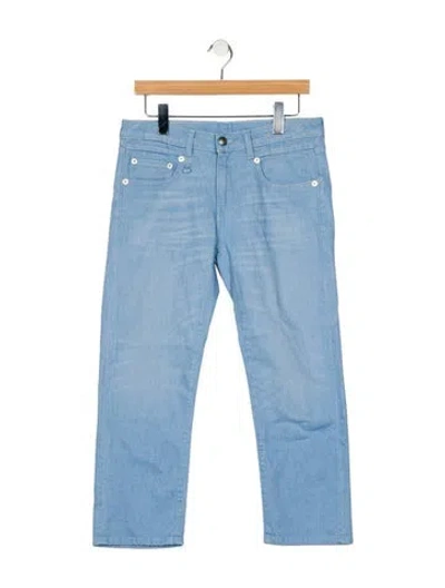 Pre-owned R13 Mid-rise Straight Leg Jeans In Blue