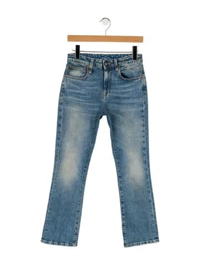 Pre-owned R13 Mid-rise Straight Leg Jeans In Blue