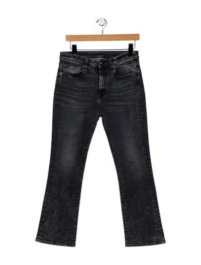 Pre-owned R13 Mid-rise Straight Leg Jeans In Blue