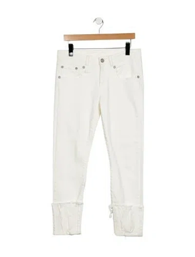 Pre-owned R13 Mid-rise Straight Leg Jeans In Blue