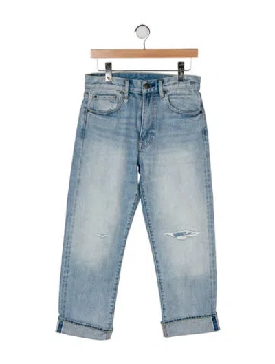 Pre-owned R13 Mid-rise Straight Leg Jeans In Blue