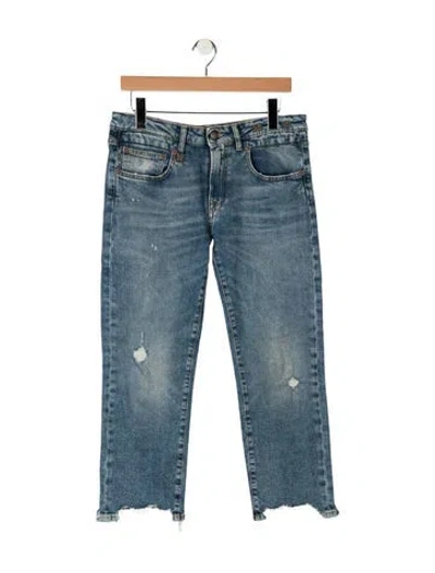 Pre-owned R13 Mid-rise Straight Leg Jeans In Blue