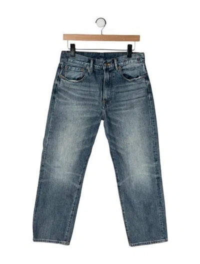 Pre-owned R13 Mid-rise Straight Leg Jeans In Blue