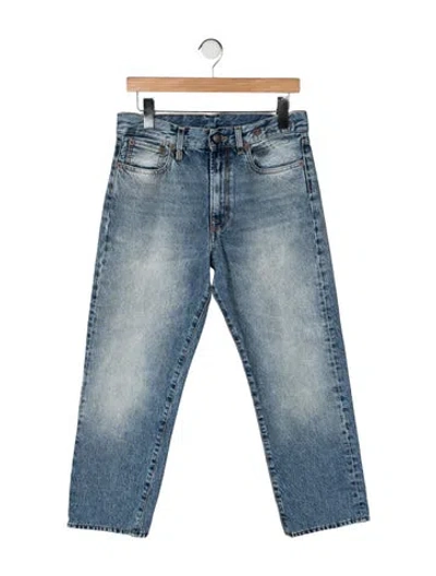 Pre-owned R13 Mid-rise Straight Leg Jeans In Blue