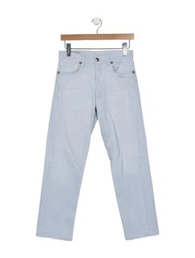 Pre-owned R13 Mid-rise Straight Leg Jeans In Blue