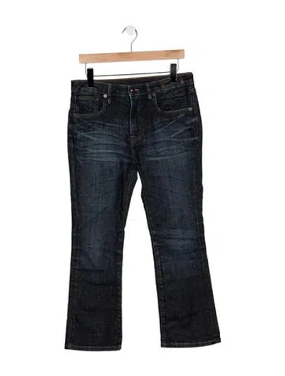 Pre-owned R13 Mid-rise Straight Leg Jeans In Blue