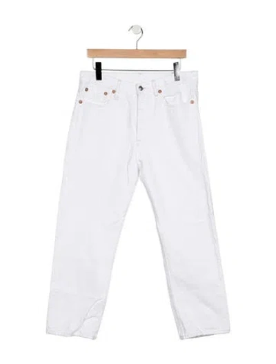 Pre-owned R13 Mid-rise Straight Leg Jeans In Blue