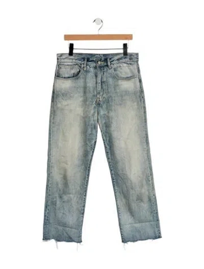 Pre-owned R13 Mid-rise Straight Leg Jeans In Blue