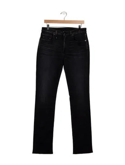 Pre-owned R13 Mid-rise Straight Leg Jeans In Blue