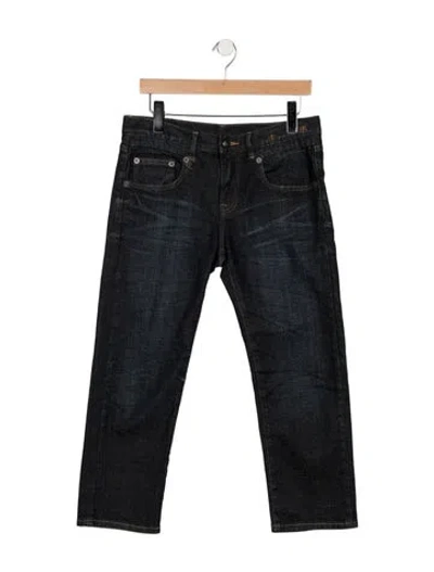 Pre-owned R13 Mid-rise Straight Leg Jeans In Blue