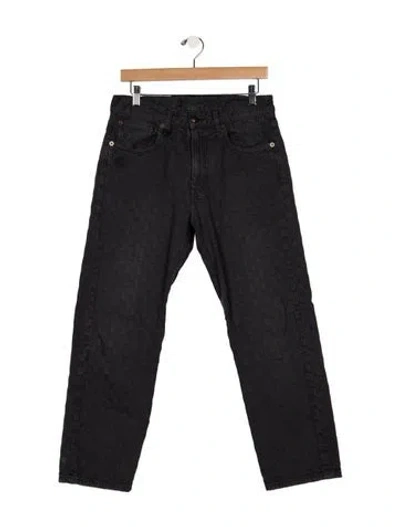 Pre-owned R13 Mid-rise Straight Leg Jeans In Blue/grey
