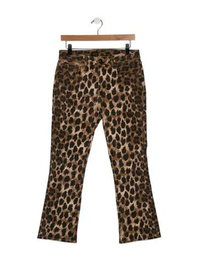 Pre-owned R13 Mid-rise Straight Leg Jeans In Brown