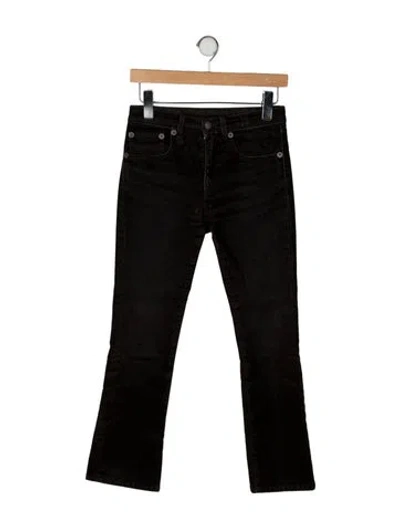 Pre-owned R13 Mid-rise Straight Leg Jeans In Brown